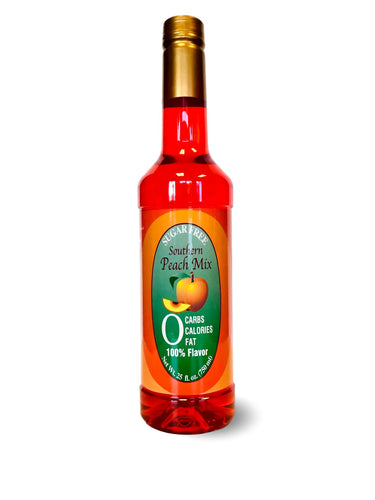 Sugar Free Peach Syrup Mix Savannah Flavoring Company